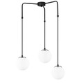 Lustra, Opviq, 892OPV1472, Metal, Alb/Negru