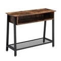 Consola Industrial, Vasagle, 100 x 35 x 80 cm, fier/PAL, maro rustic