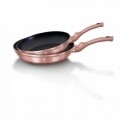 Set oale si tigai, 12 piese, Berlinger Haus, aluminiu forjat si marmura, Rose Gold