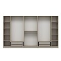 Dulap pentru haine, Hanah Home, Nisa, 360x210x52 cm, Gresie