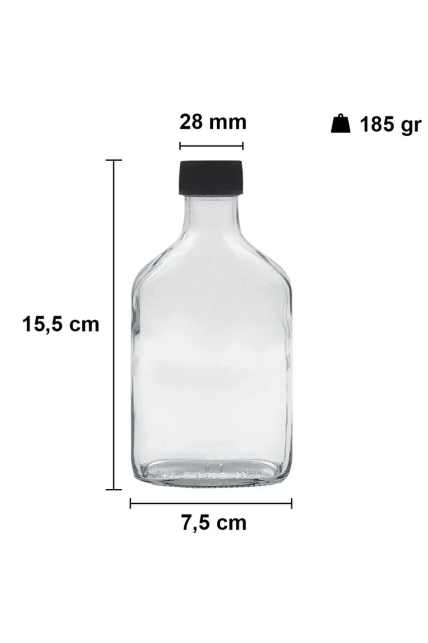 Set de sticle de sticlă (3 piese), L'essentiel Maison, 335RTN1148, Forme pentru gheață: 24 x 9 cm (1 bucată), Transparent/Negru - view 5