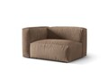 Modul stanga pentru canapea, 1 loc, Martina-120, Micadoni Home, 121x106x75 cm, catifea, bej inchis