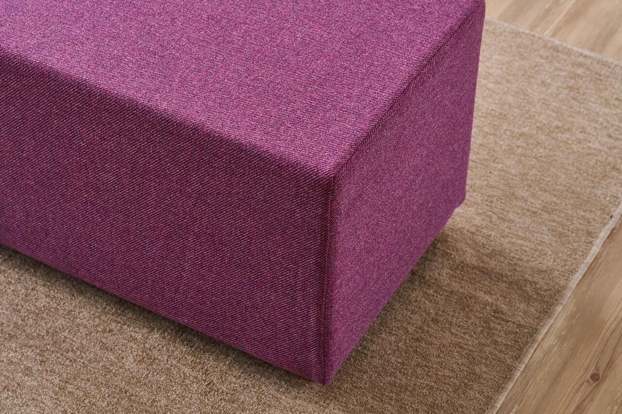 Taburet, Atelier del Sofa, 825BLC5184, Lemn, Lila - view 3