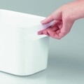 Cos pentru depozitare Una, iDesign, 25.4x15x15 cm, alb