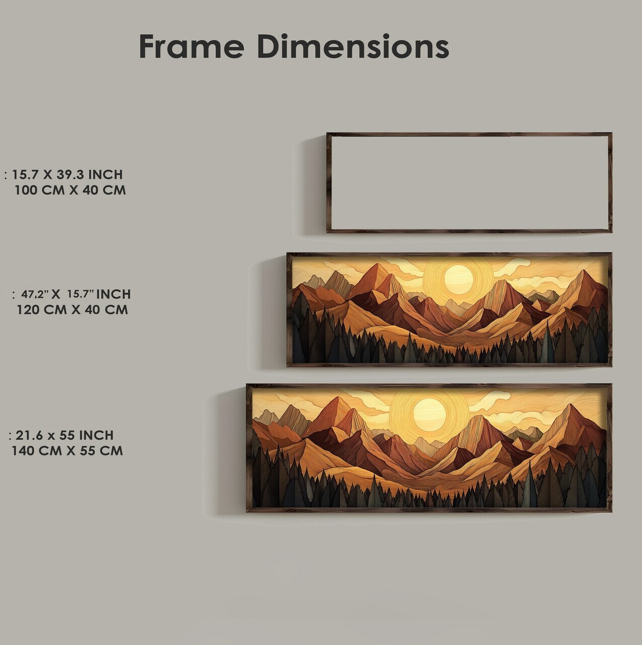 Tablou decorativ, EMR035, Lemn, Multicolor — imaginea 5