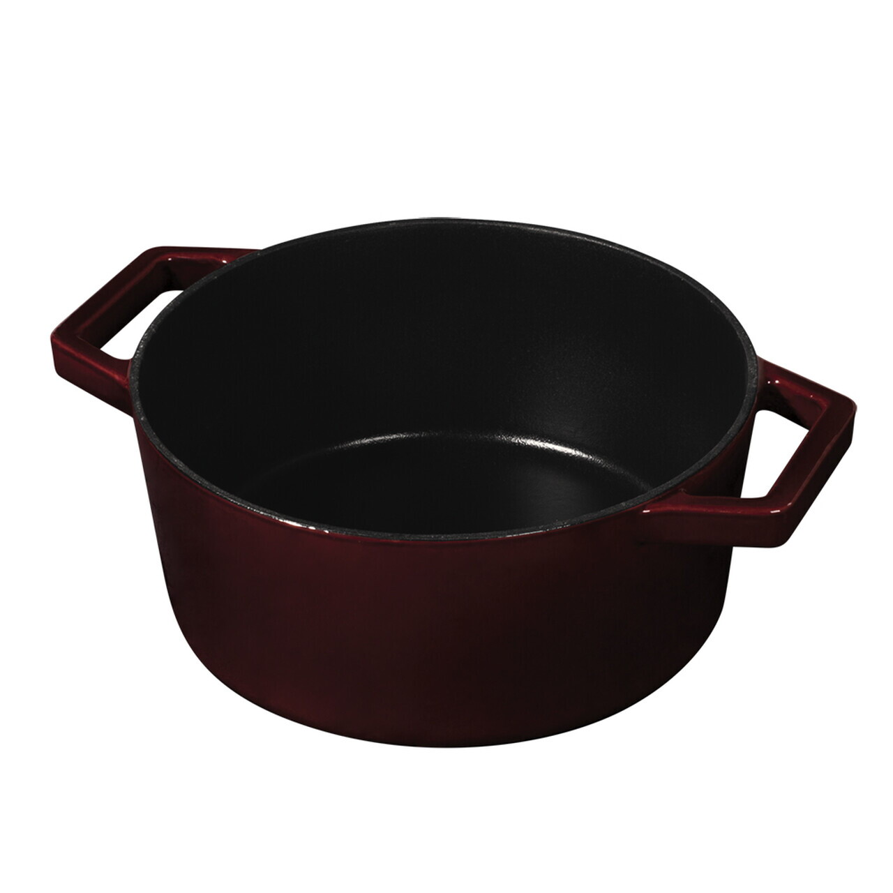 Oala cu capac Berlinger Haus, Strong Mold, 24 cm, 4.35 L, fonta, visiniu - imagine 4