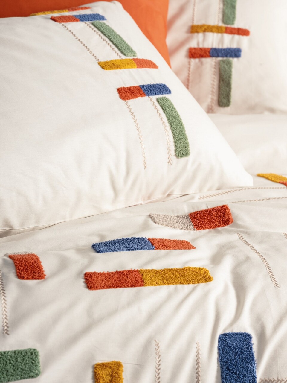 Lenjerie de pat dubla, Katy - Cinnamon, Cotton Box, Bumbac Ranforce