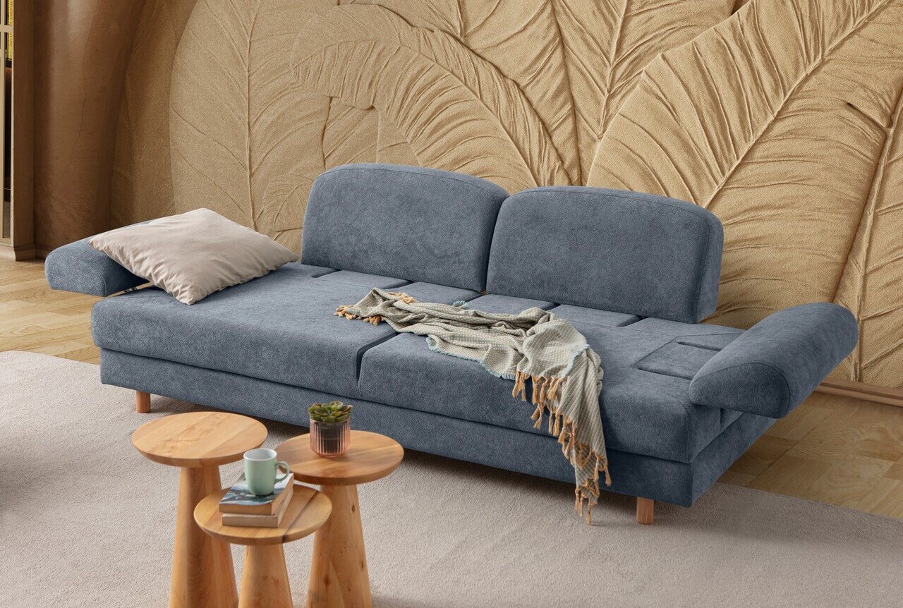 Canapea extensibila 3 locuri, Atelier del Sofa, 752EST1167, Albastru — imaginea 2