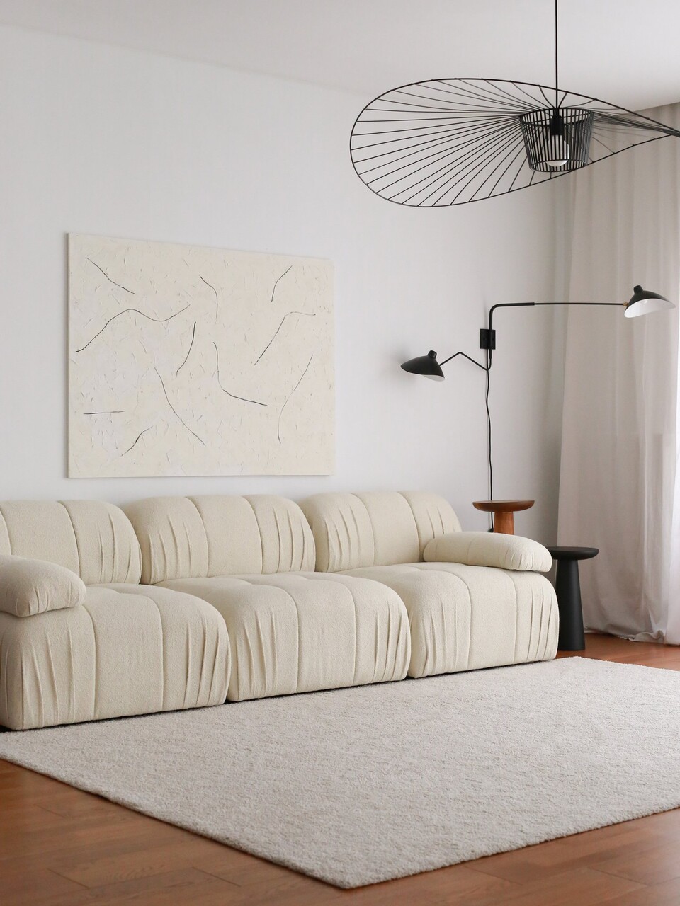 Canapea 3 locuri, Atelier del Sofa, 383EVN1249, Alb - imagine 2
