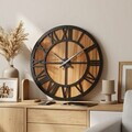Ceas de perete, MET-MDF-UYART-2020, Dimensiune: 50 x 50 cm, Negru
