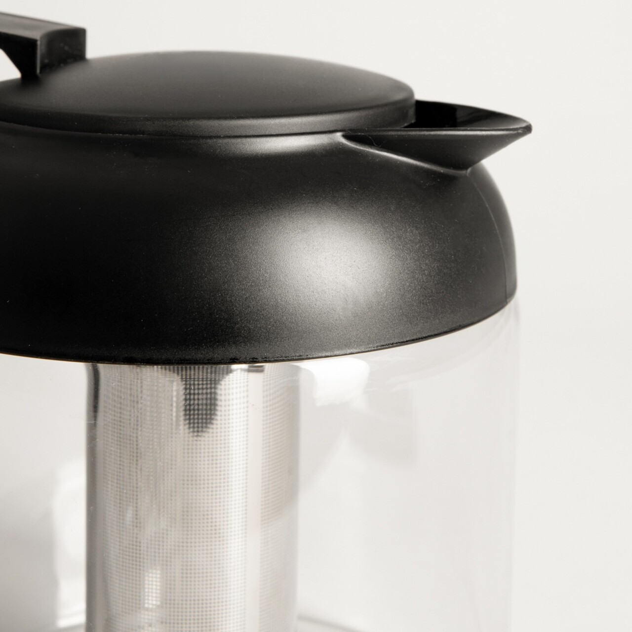 Ceainic Futuro, Homla, 1.5 L, 14x16 cm, sticla borosilicata/plastic/inox, transparent/negru - 2 | YEO