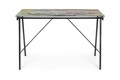Birou Young California, Bizzotto, 113 x 58 x 73 cm, otel/sticla temperata