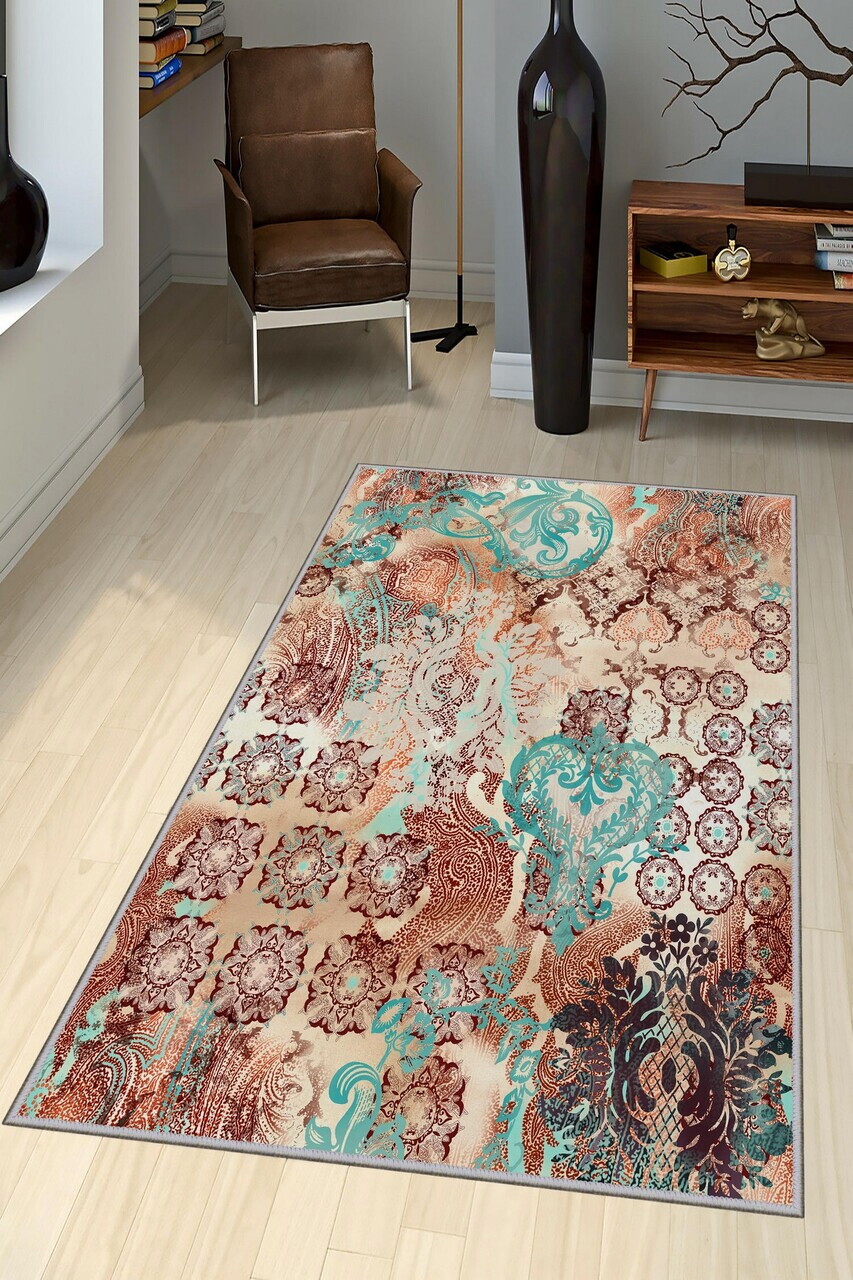 Covor Exfab305 80x300 cm Poliester Multicolor