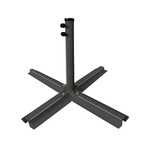 Baza pentru umbrela de gradina Ø 48 mm, 90 x 90 x 55 cm, otel, grafit