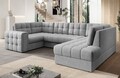 Coltar extensibil dreapta 5 locuri ELTAP, RT-85MO, Blewett, 299x198x82 cm, lemn/poliester, gri deschis