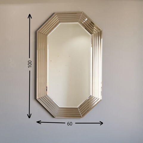 Oglinda decorativa A312Y, Neostill, 60 x 100 cm, bronz