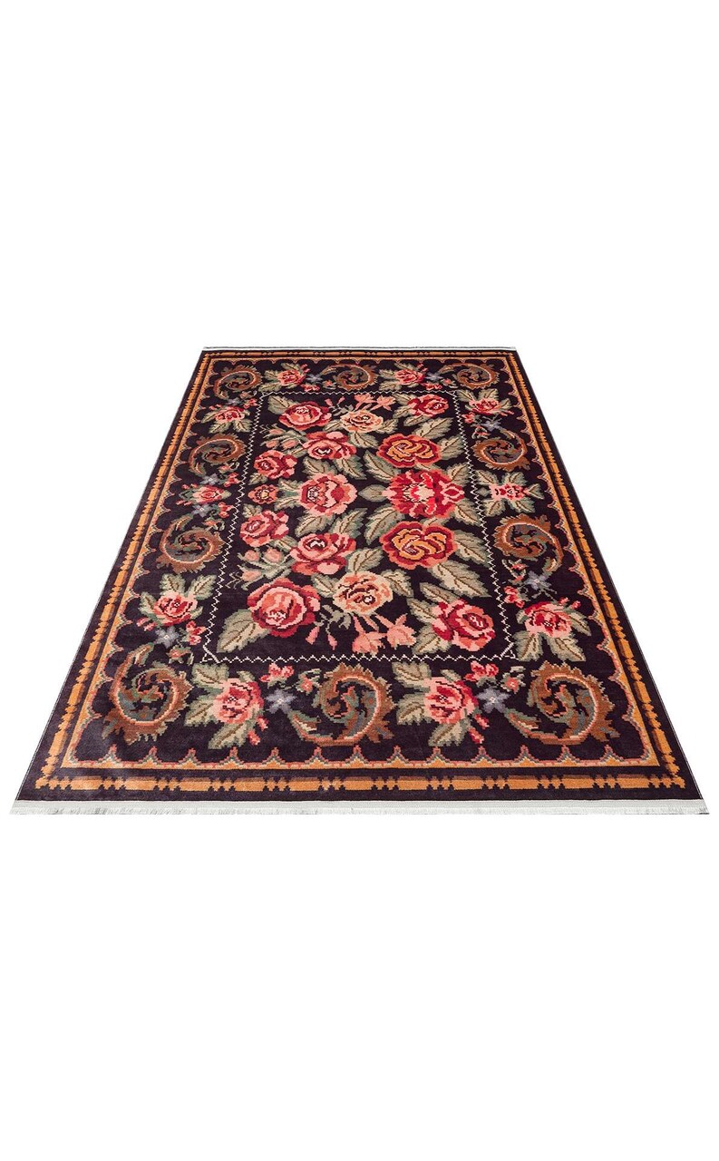 Covor (160 x 230), ATK 02, 160x230 cm, Negru — imaginea 2