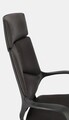 Scaun de birou Damon, Bizzotto, poliester, negru