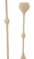 Set 2 suporturi de lumanare Slimmy, Mauro Ferretti, 8x26 cm, 8x37 cm, fier, crem/auriu
