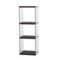Corp biblioteca, Neostill, Aqua 3, 40x120x35 cm, Sticla temperata, Antracit