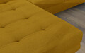 Coltar extensibil stanga 4 locuri ELTAP, Armd-74, Armando, 289x203x85 cm, lemn/poliester, galben