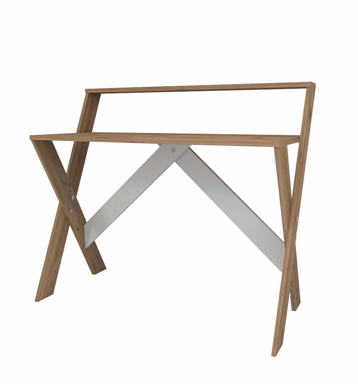 Birou, Hanah Home, X, 90x88x50 cm, Maro — imaginea 6