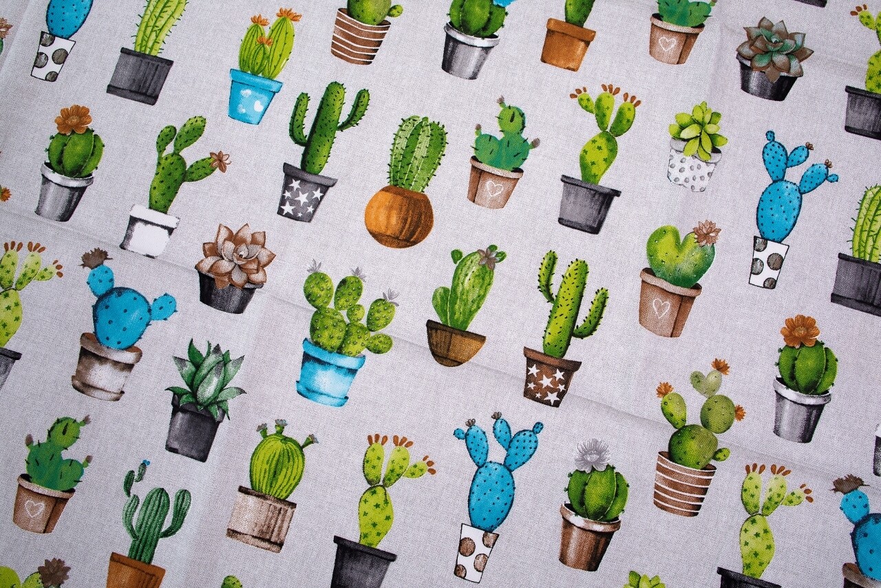 Fata De Masa Cactus, Il Maggiolino, 140 X 240 Cm, 80% Bumbac Si 20% Poliester, Multicolora