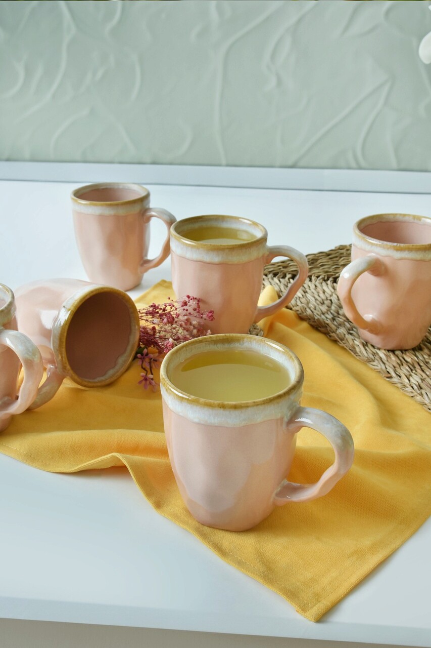 Set cani Hermia 275KRM2200 Antibacterian Roz pudra