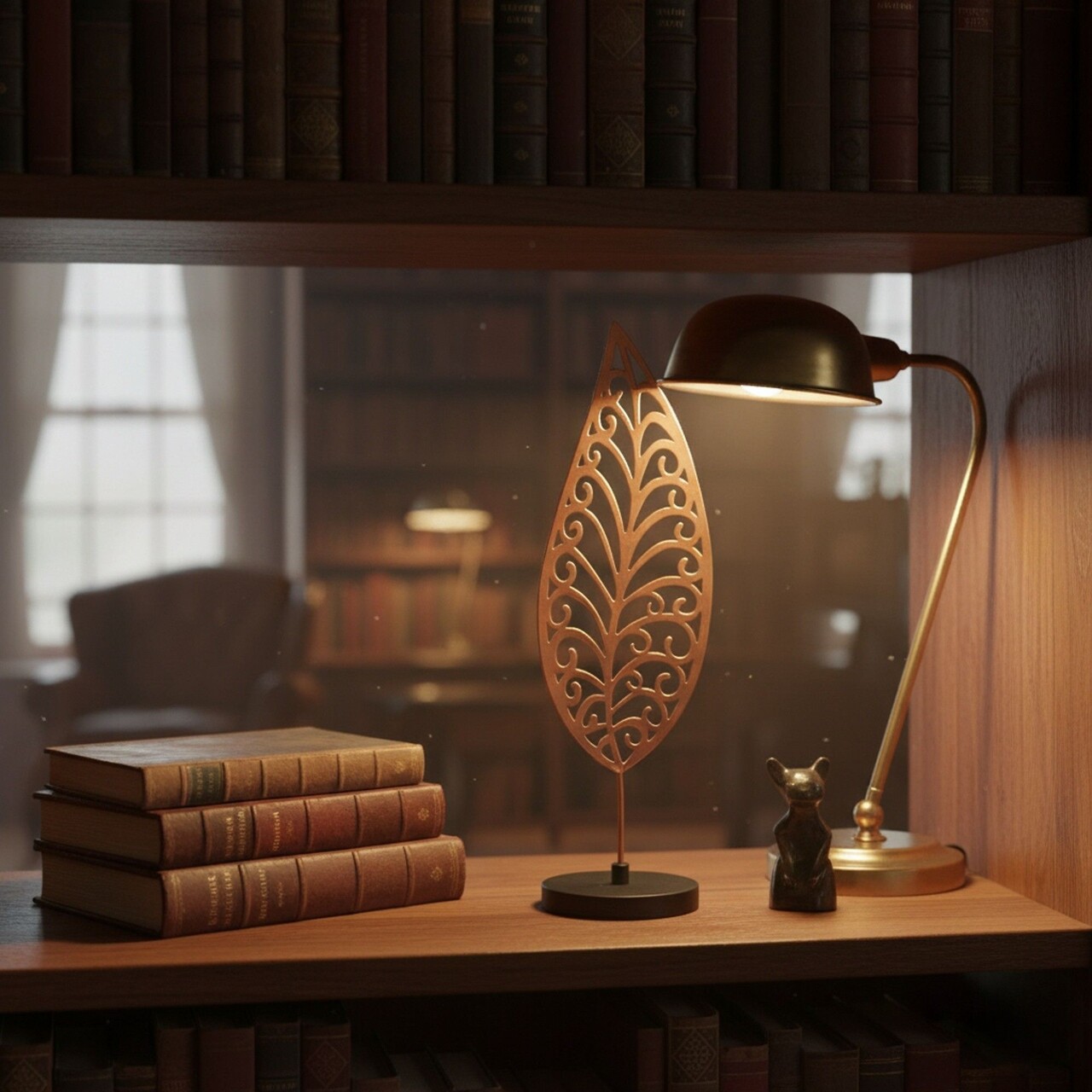 Decoratiune, Dm-002-A, 49x15x13 cm, Cupru/Negru - imagine 3