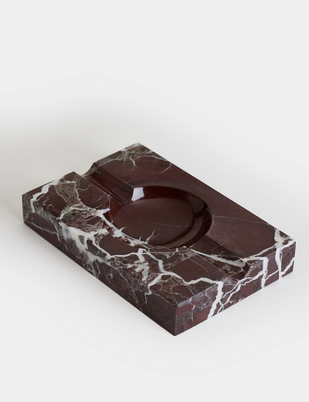 Scrumieră, Rosso Levanto Rectangle, 18x3x12 cm, Bordo - view 2