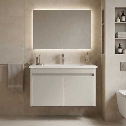 Dulap de baie cu chiuvetă, Hanah Home, Arno 85, Casmir