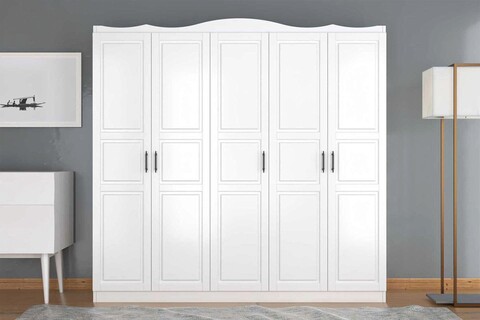 Dulap pentru haine, Glenevis, Bahar 605, 175x188x50 cm, Alb Glenevis