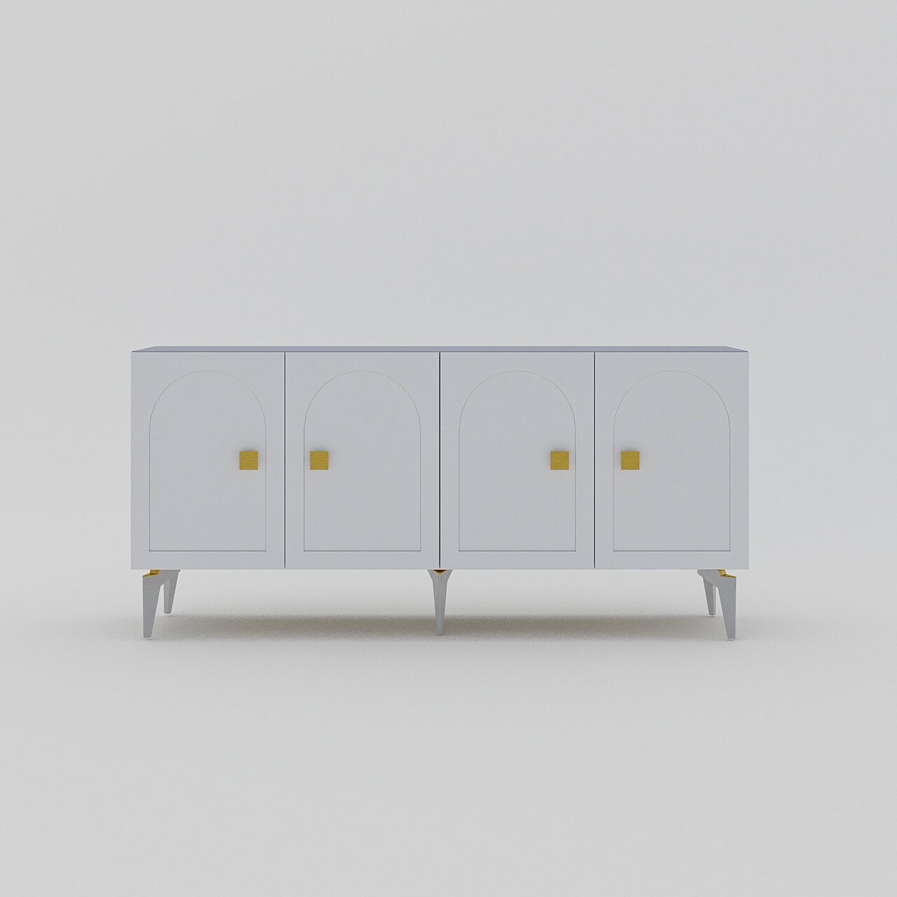 Consola, Olivia, Owen, Alb/Auriu - 3 | YEO