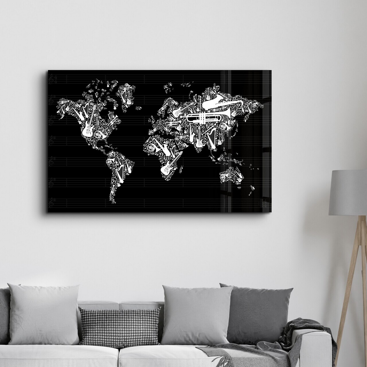 Tablou decorativ, CAM-3024, Dimensiune: 35 x 55 cm, Multicolor — imaginea 3