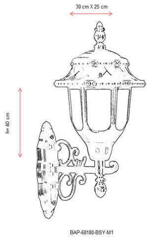 Lampa de exterior, Avonni, 685AVN1191, Plastic ABS, Negru