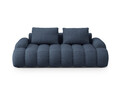 Canapea 3 locuri, Linz, Cosmopolitan Design, 200x100x84 cm, tesatura structurata, albastru inchis
