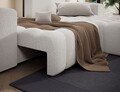 Coltar extensibil dreapta 4 locuri ELTAP, Bon-224, Bonett, 250x175x92 cm, lemn/poliester, alb murdar