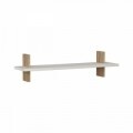 Raft pentru perete, Homitis, Must - White, Sonomo, 20x80x20 cm
