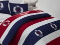 Lenjerie de pat dubla King, 3 piese, 220x240 cm, 100% bumbac ranforce, Beverly Hills Polo Club, BHPC 002, rosu