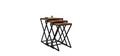 Set masute 3 piese, Puqa Design, Z Zigon, Lemn, Nuc / Negru