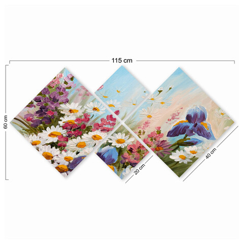 Set 4 tablouri decorative, 4MDF184119419, MDF, Imprimat UV, Multicolor