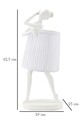 Lampa de masa Ballet, Mauro Ferretti, 1 x E14, 40W, 25x62.5 cm, polirasina/fier, alb
