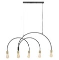Lustra Darky, Mauro Ferretti, 5 x E27, 20W, 104x5x50 cm, fier