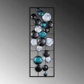 Decoratiune de perete, Camber, Metal, 90 x 32 x 4 cm, Multicolor