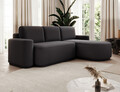Coltar extensibil dreapta 4 locuri ELTAP, Aurumm, 285x180x92 cm, lemn/poliester, gri antracit