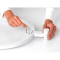 Suport pentru haine, Brabantia, Linn, 38x6.5x168 cm, otel, alb