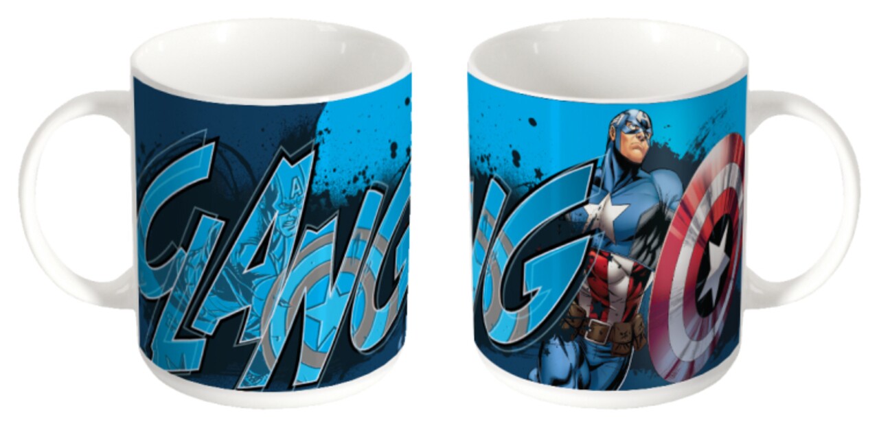 Cana Captain America Avengers, Marvel, 320 Ml, Portelan