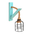Lampa de masa, Evila Originals, 791EVL2536, Fier, Negru/Albastru
