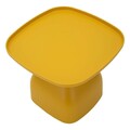 Masuta de cafea Gea, Mauro Ferretti, 48x48x38 cm, plastic, galben