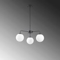 Lustra, Fulgor, 942FLG1351, Metal, Negru / Crem